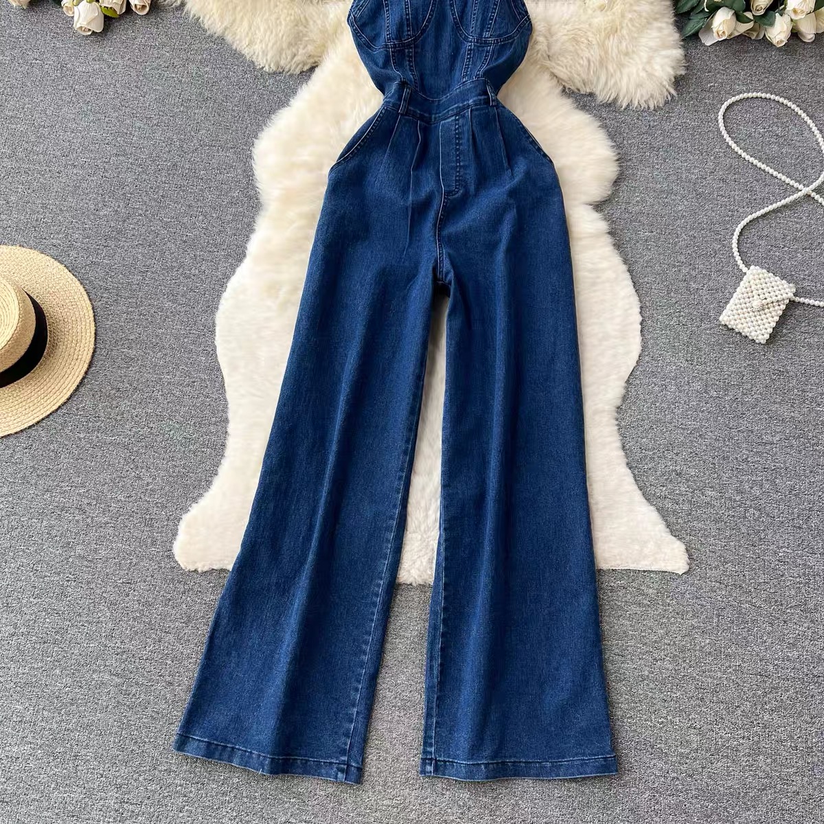 Feminine aura denim jumpsuit JRZZ607 images